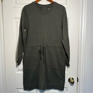 Athleta Farallon Green Long Sleeved Sweatshirt Dress Size Small